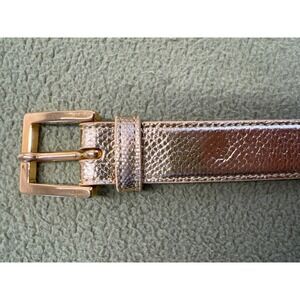 Metallic Gold Belt‎ made in US, quality buckle glamour MED